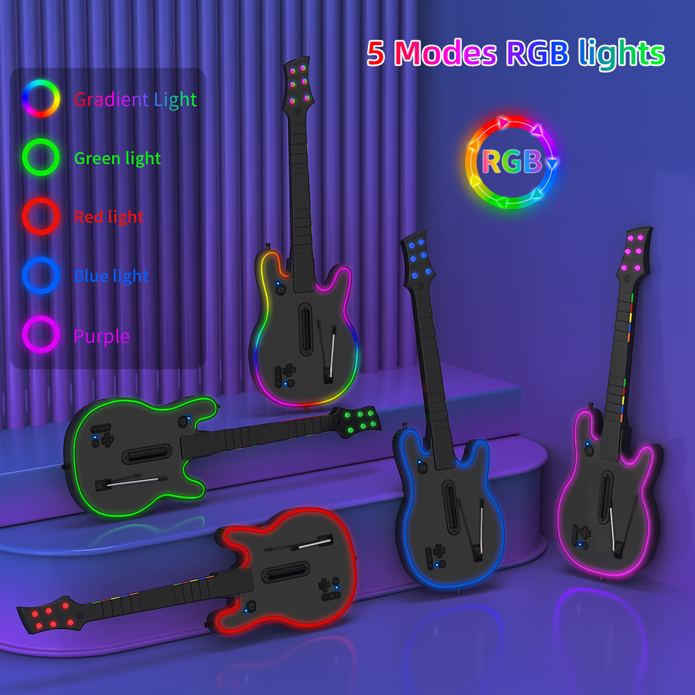 Joystick Pc Gaming - Wireless Guitar Controller with Strap &