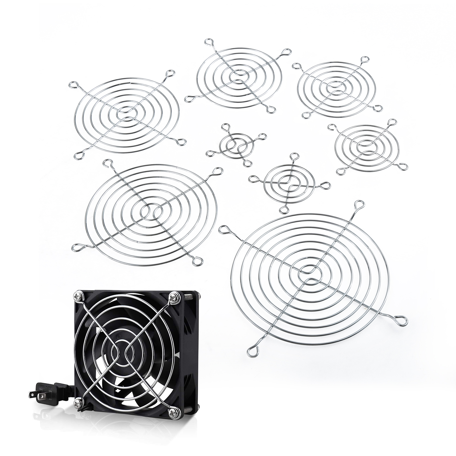 Pc Gaming Ff - 2pcs Fan Grills Computer Cooling Guard