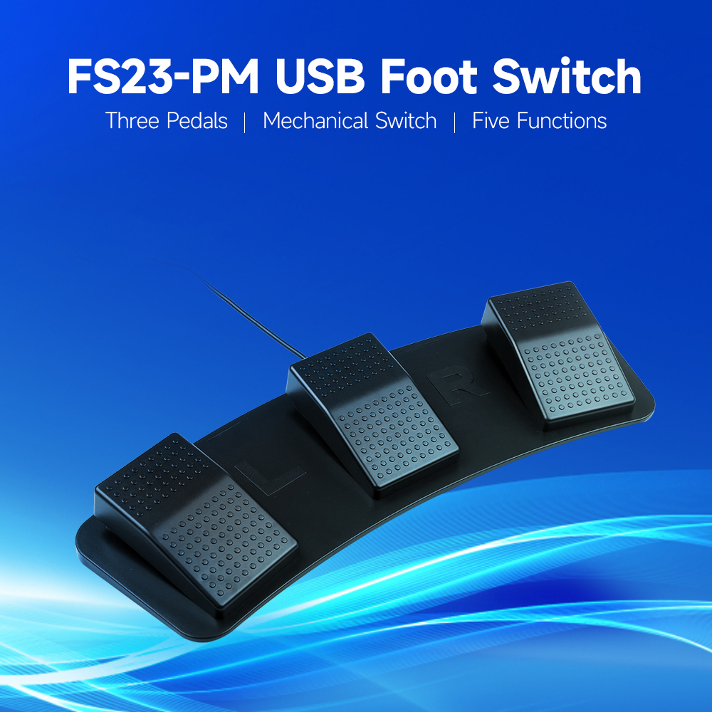 Usb Foot Pedal Gaming - FS23-PM USB Triple Foot Switch Multifunctional