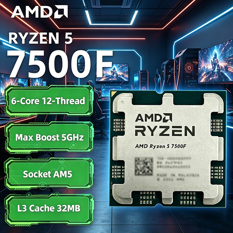 AMD Ryzen 5 7500F 3.7GHz 6-Cor - Pc Gaming Cpu avaliação e preço