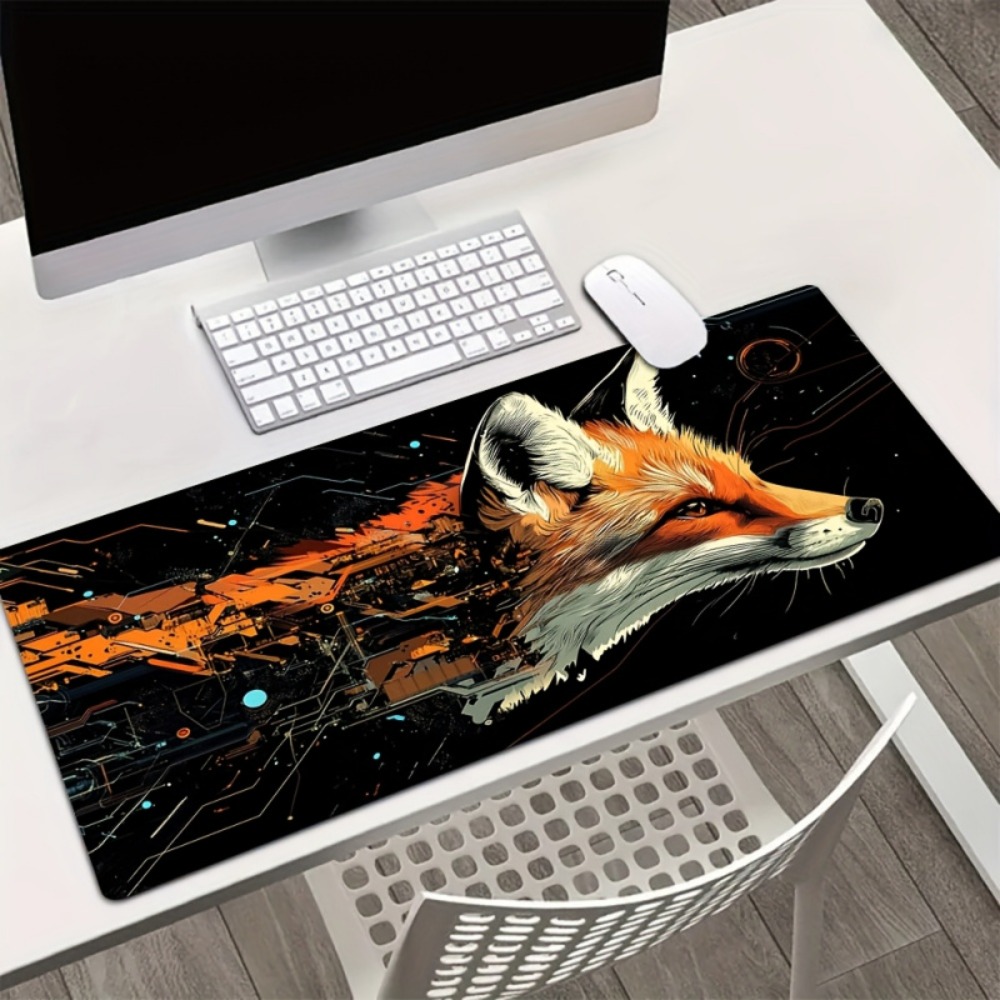 Large Fox Design Mouse Pad Ora - Pc Gaming Orange avaliação e preço