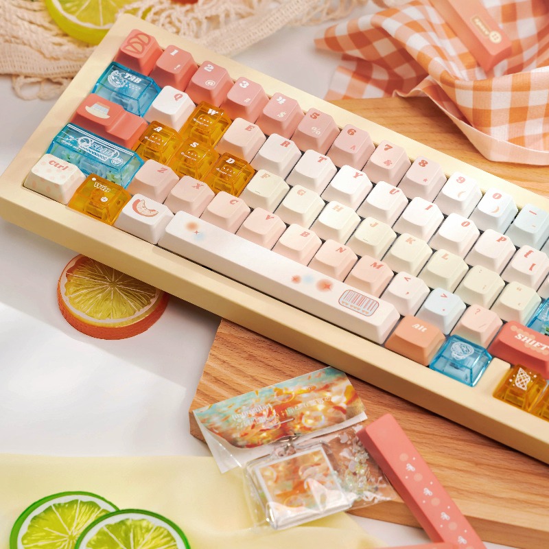Orange Sea Theme Keycaps Set C - Pc Gaming Orange avaliação e preço