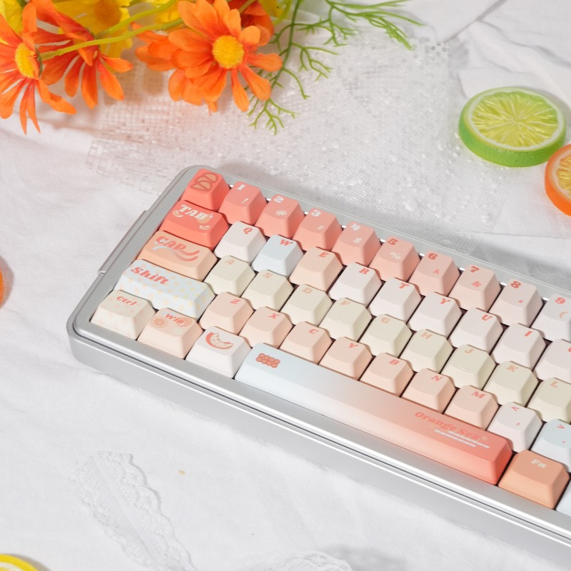 Orange Sea Theme Keycaps Set C - Pc Gaming Orange avaliação e preço