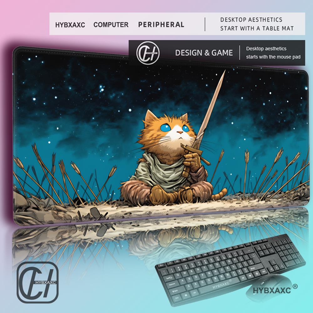 HYBXAXC Orange Cat Warrior Mou - Pc Gaming Orange avaliação e preço