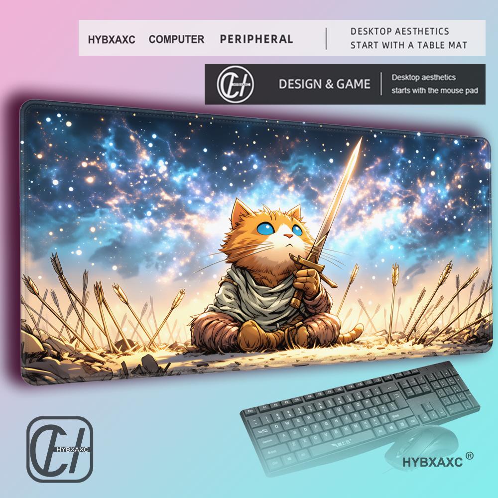 HYBXAXC Orange Cat Warrior Mou - Pc Gaming Orange avaliação e preço