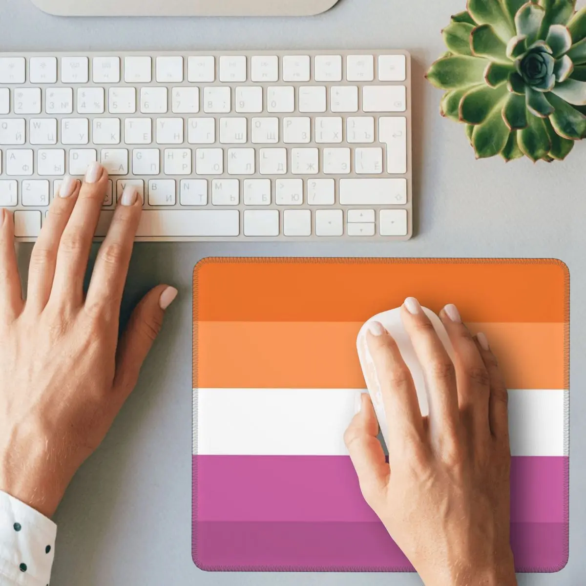 Orange - Magenta Lines Lesbian - Pc Gaming Orange avaliação e preço