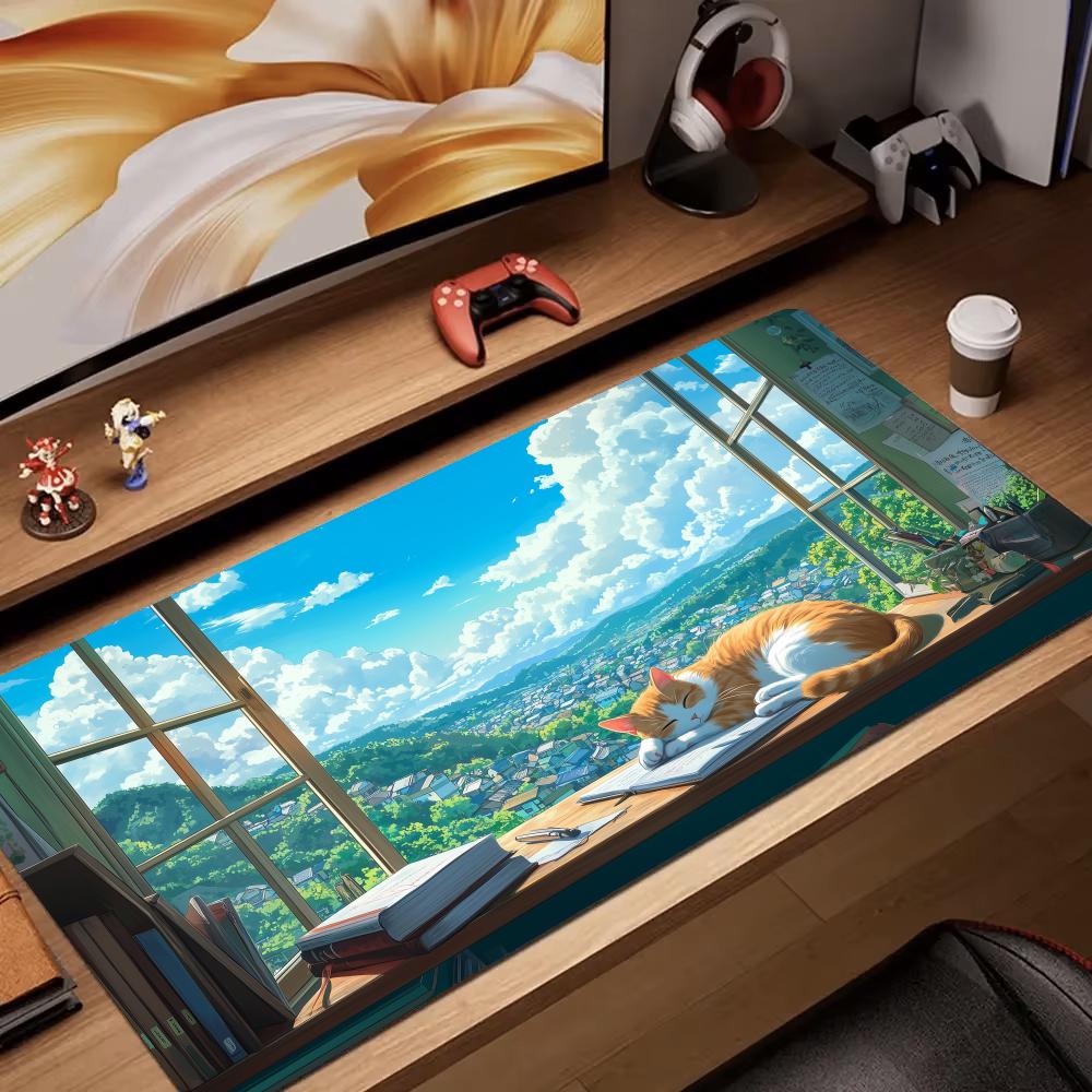 Summer scenery and orange cat  - Pc Gaming Orange avaliação e preço