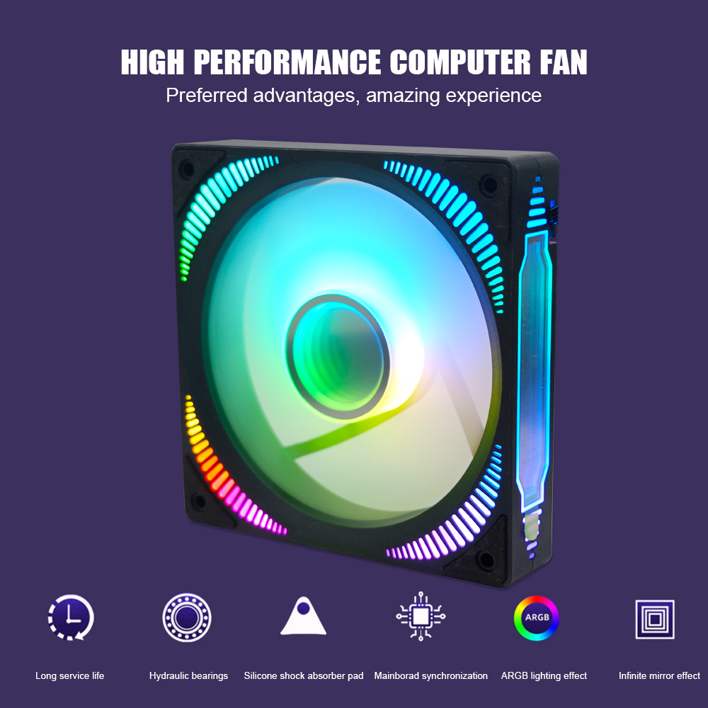 Manmu High Quality Fan 120mm 6 - Pc Gaming Ff avaliação e preço