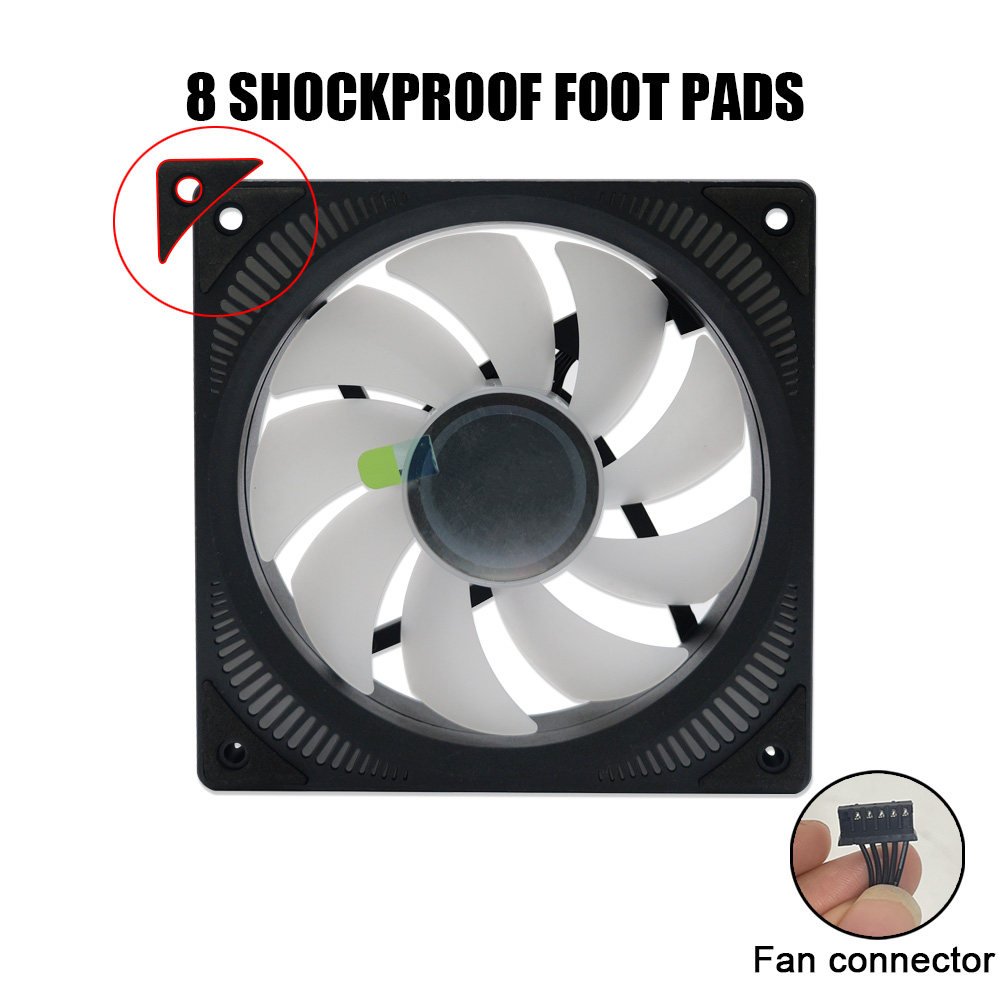 Manmu High Quality Fan 120mm 6 - Pc Gaming Ff avaliação e preço