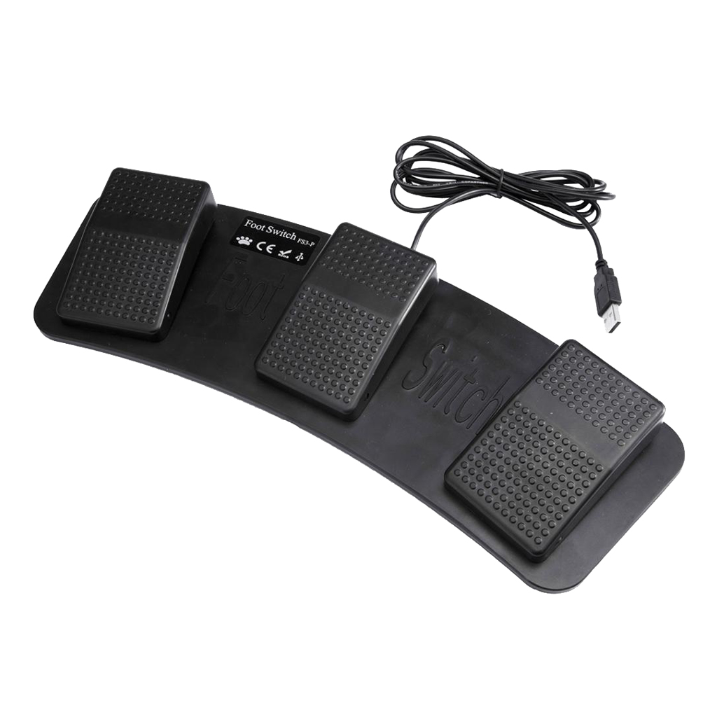 Programmable Triple Foot Pedal - Usb Foot Pedal Gaming avaliação e preço