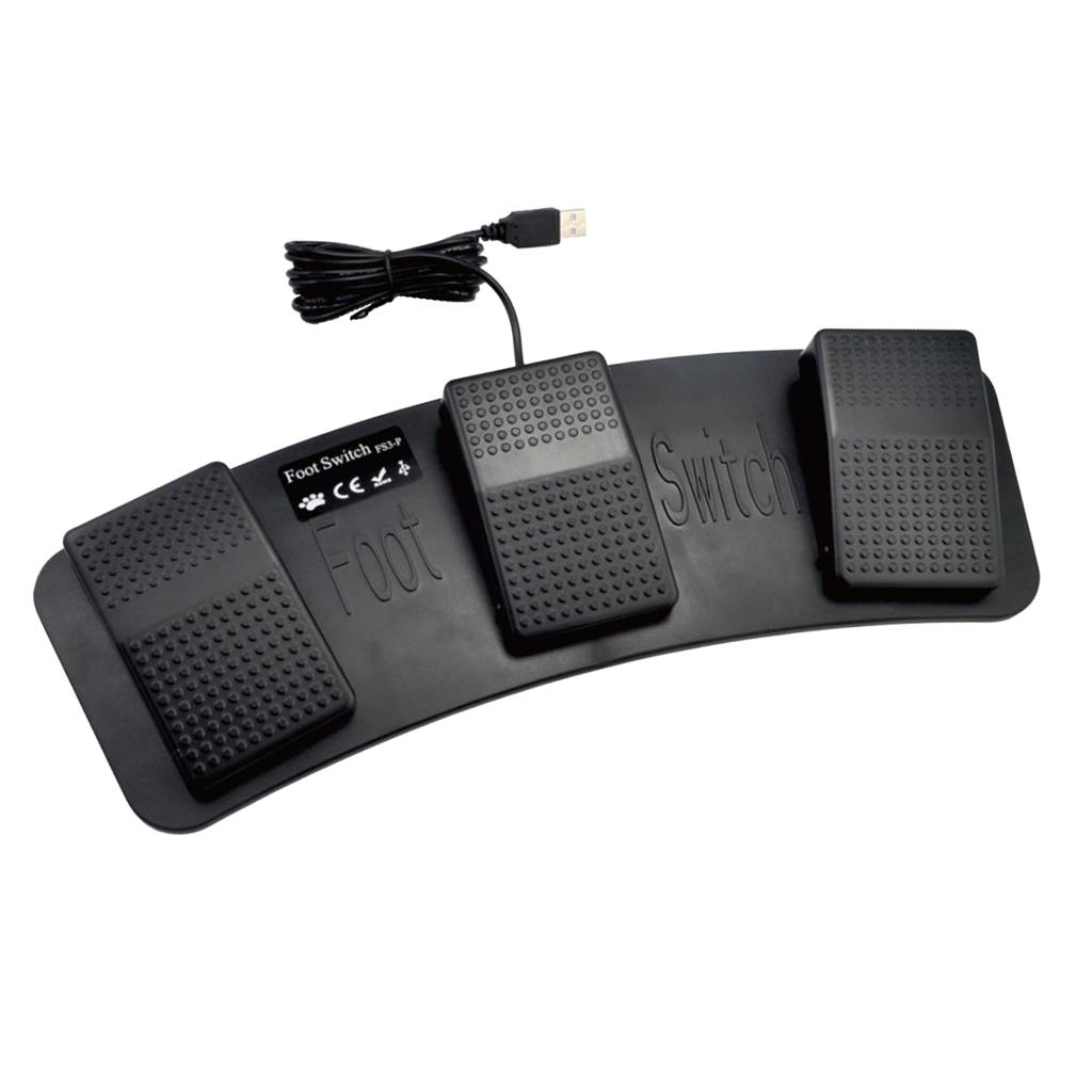 Programmable Triple Foot Pedal - Usb Foot Pedal Gaming avaliação e preço