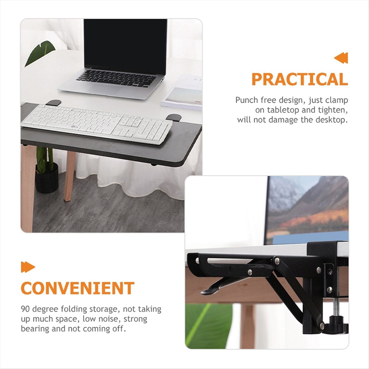 2PCS Foldable Bracket Computer - Monitor Stand avaliação e preço