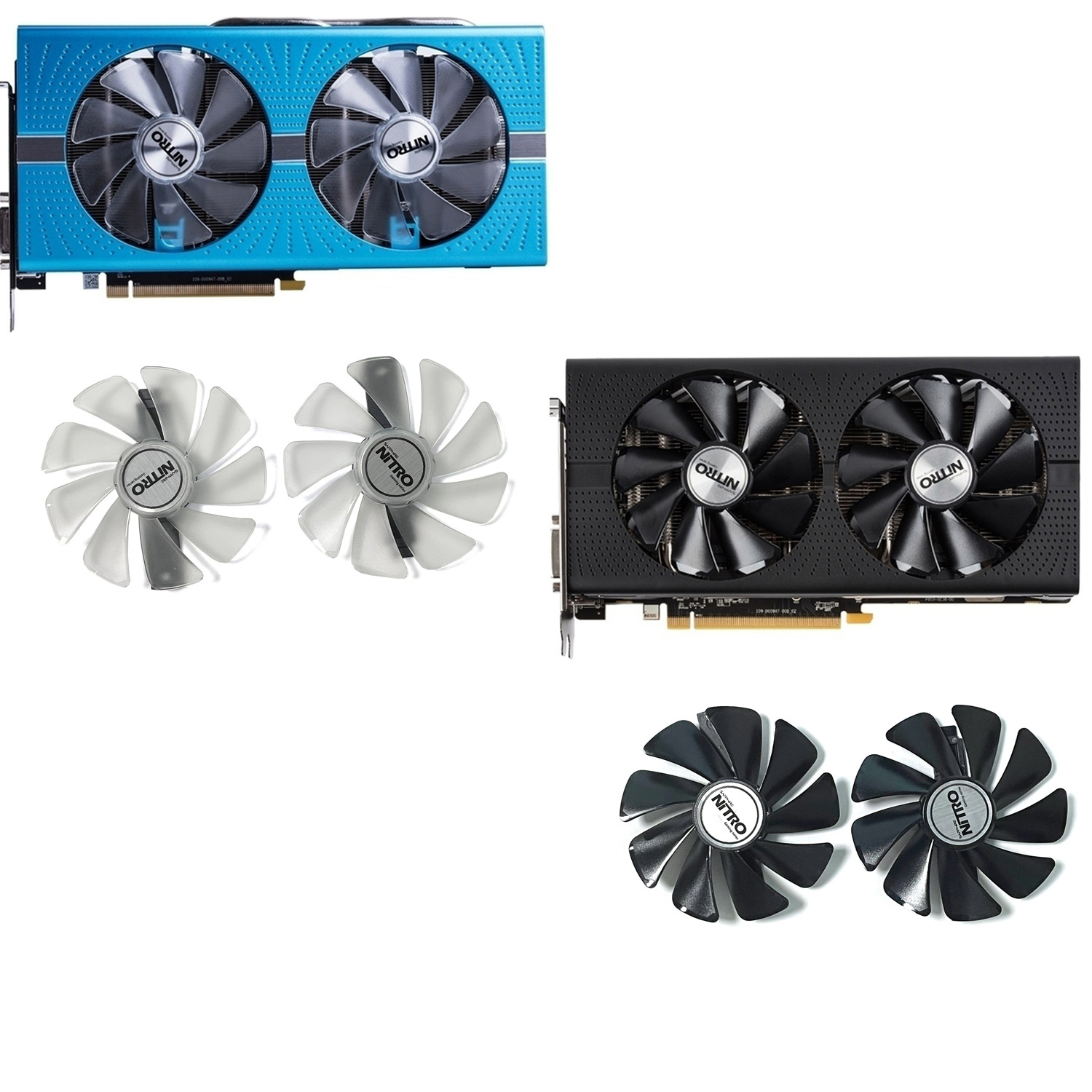2PCS 95MM CF1015H12D DC 12V 0. - Pc Gaming Gtx 1660 avaliação e preço