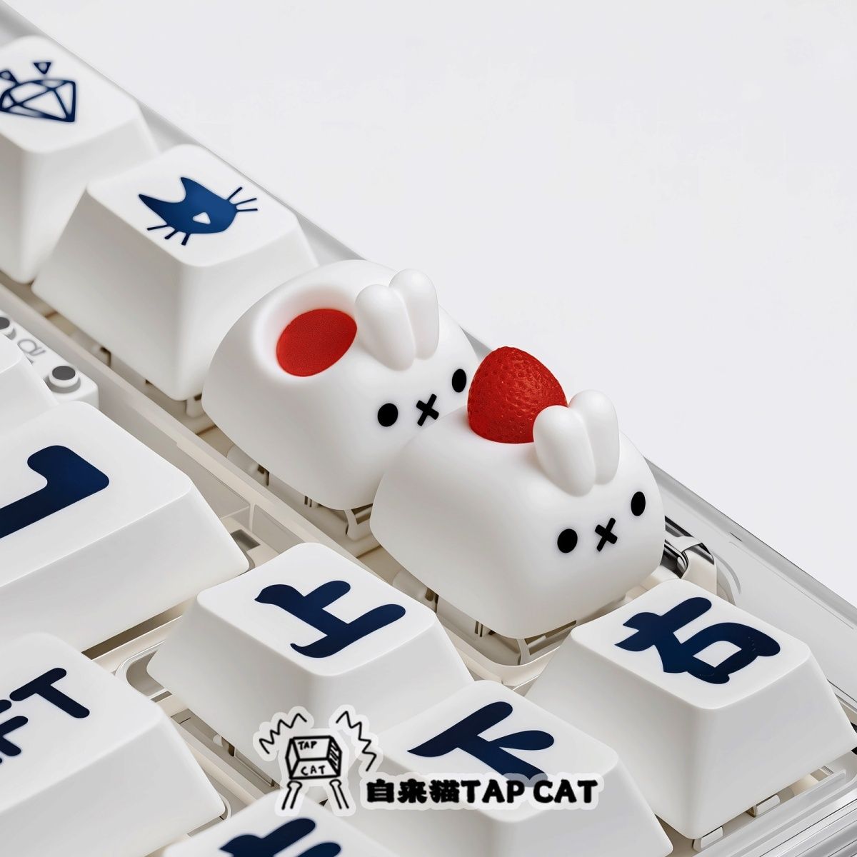 Kawaii Miffy Keycap Creative C - Custom Keycaps avaliação e preço