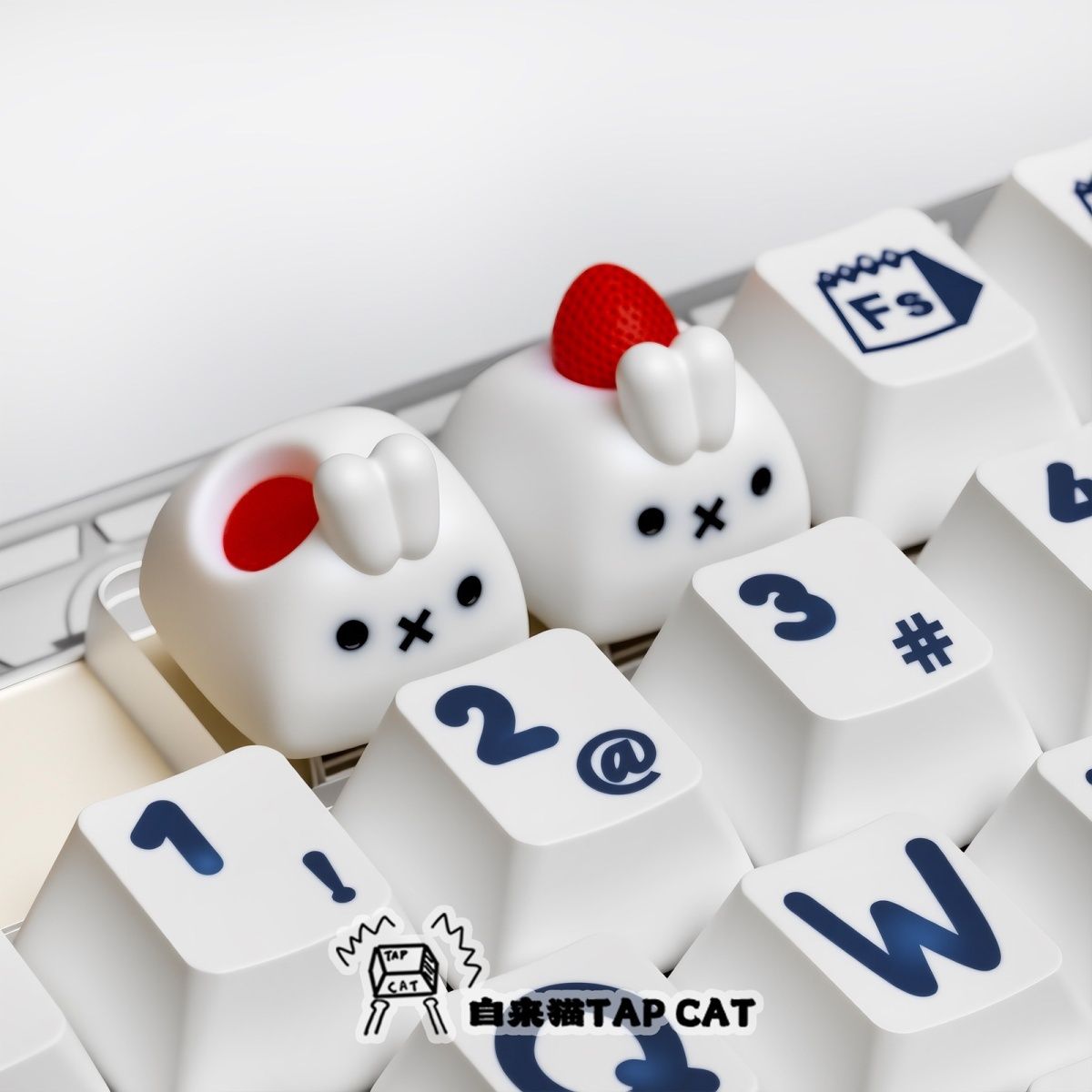 Kawaii Miffy Keycap Creative C - Custom Keycaps avaliação e preço
