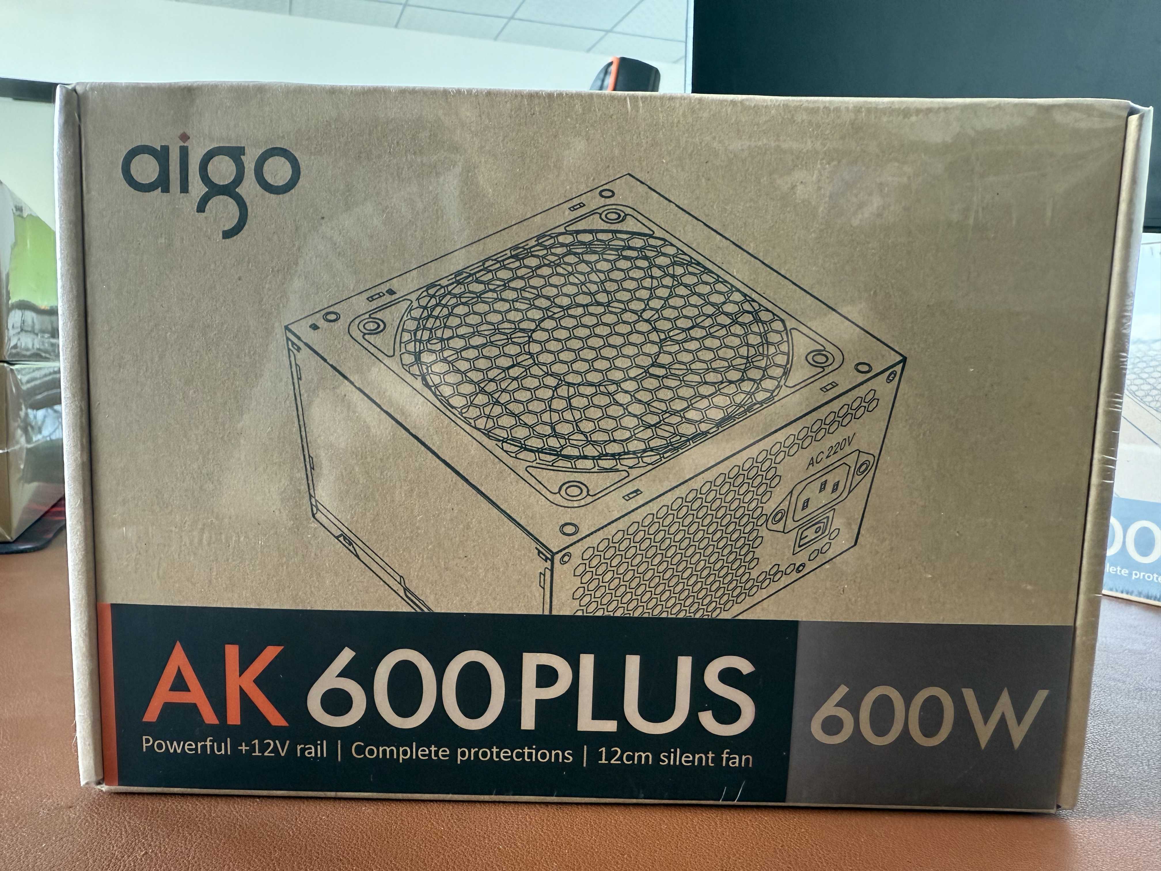 Aigo AK 600W PC PSU Power Supp - Pc Gaming Ff avaliação e preço