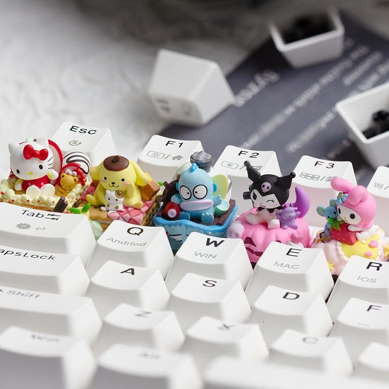 【GIFT】HelloKittys Keycaps Resi - Custom Keycaps avaliação e preço