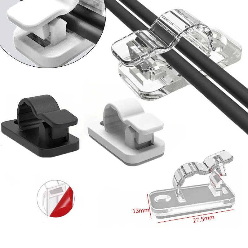 10/50PCS Cable Organizer Clips - Cable Management Sleeve avaliação e preço