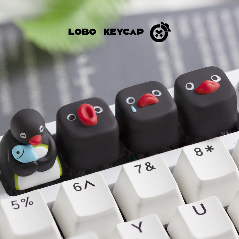Cute Penguin Image Pingu Serie - Custom Keycaps avaliação e preço