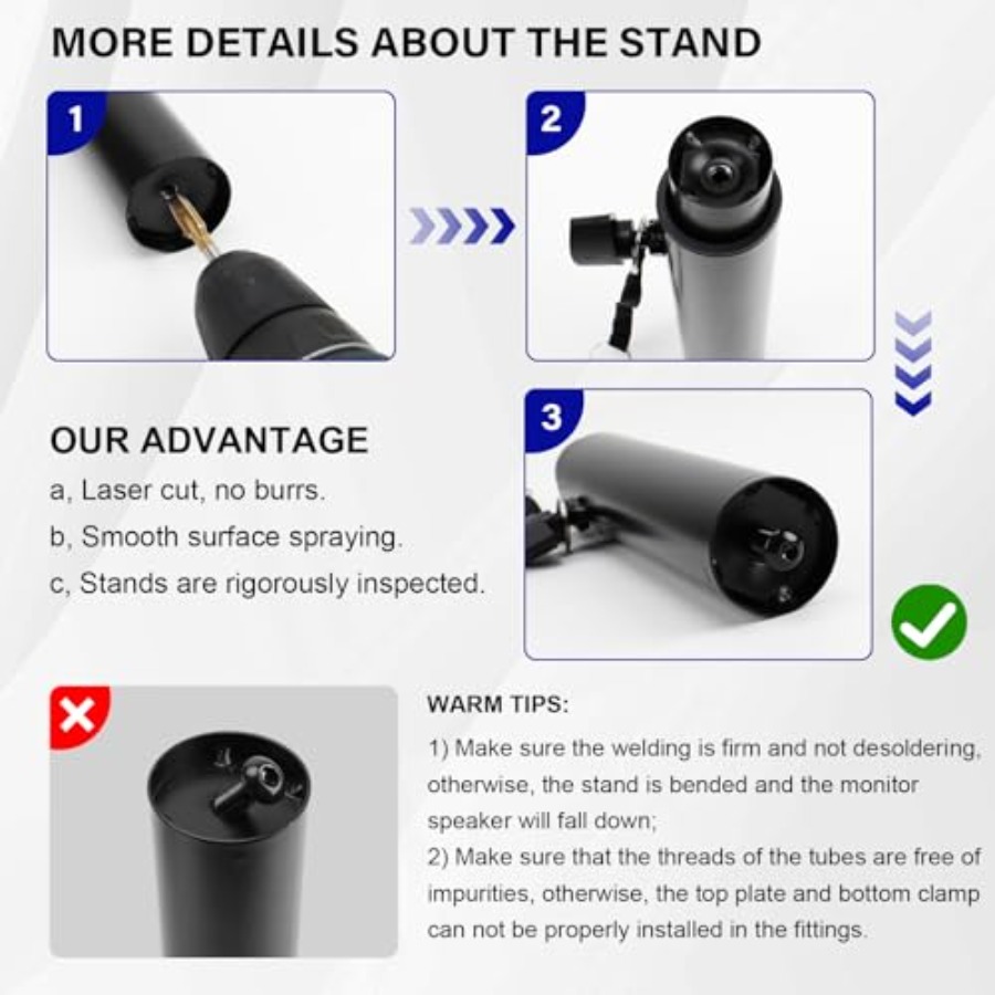 Pair of Studio Monitor Stands  - Monitor Stand avaliação e preço