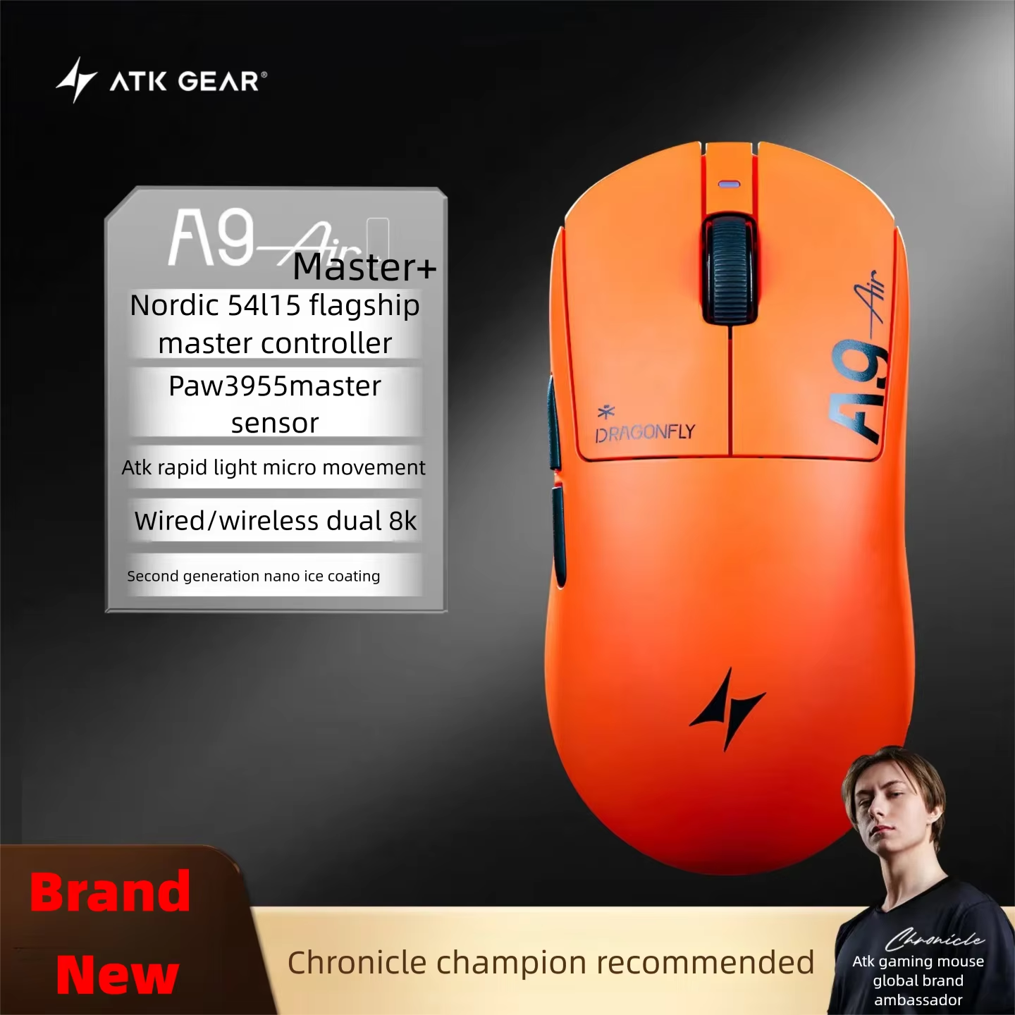 ATK A9 Air Ultimate Plus Gamin - Fps Gaming Mouse avaliação e preço