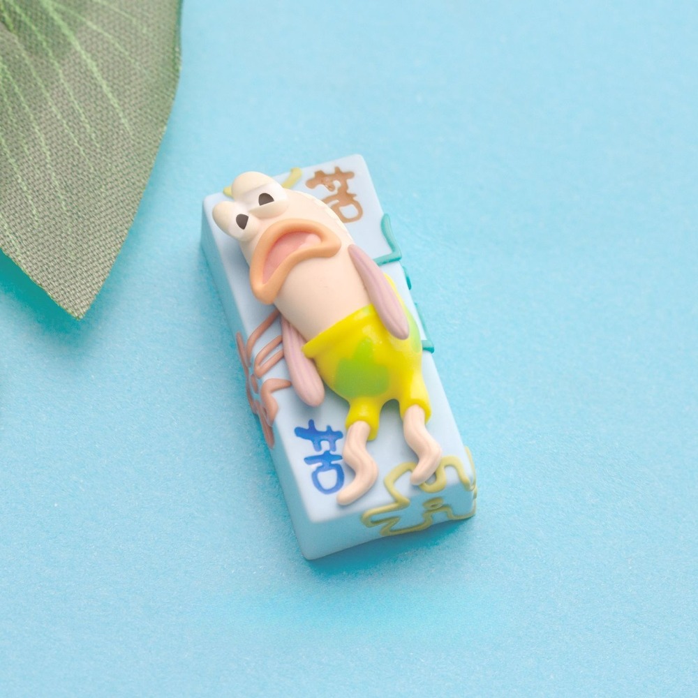 SpongeBob Sad Fish 2U Keycap - - Custom Keycaps avaliação e preço