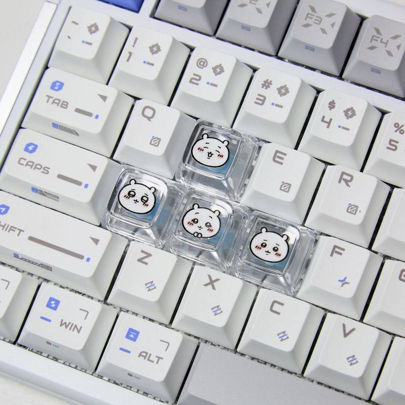 Chiikawa 4 Pcs Handmade Transp - Custom Keycaps avaliação e preço