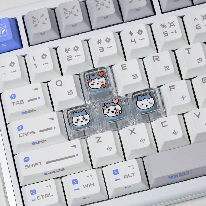 Chiikawa 4 Pcs Handmade Transp - Custom Keycaps avaliação e preço