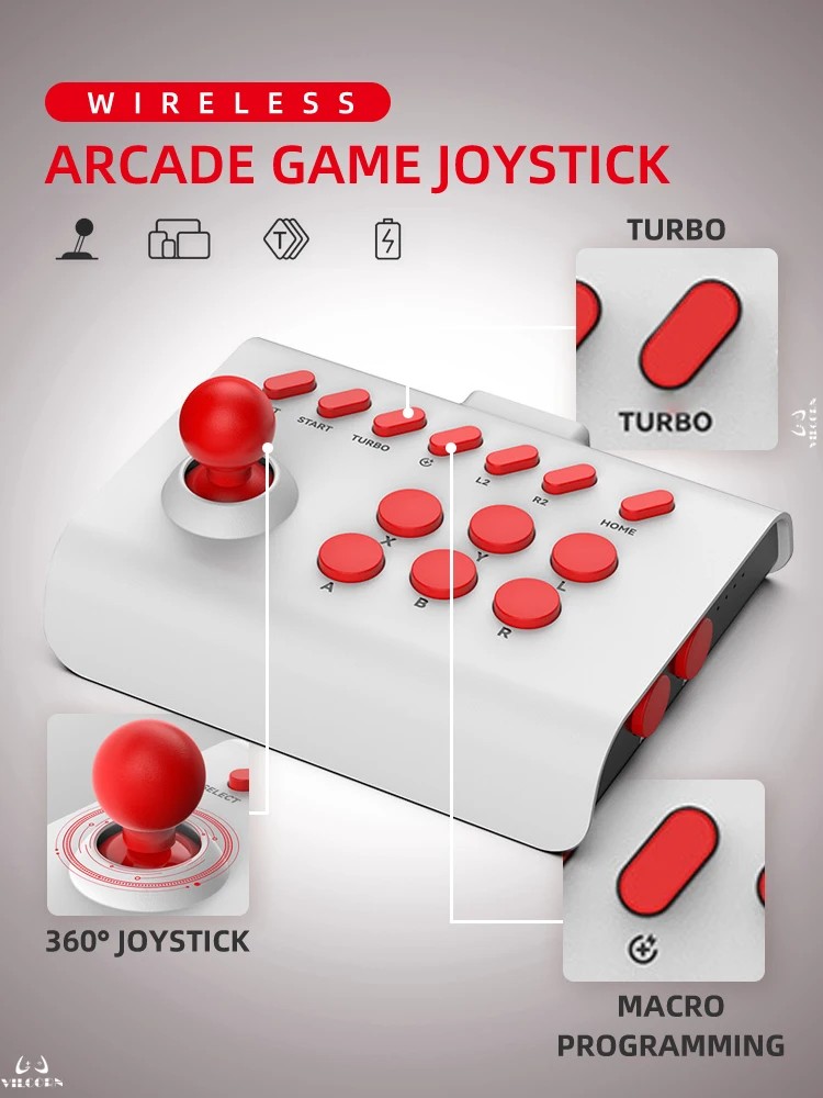 Arcade Joystick Wireless Gamin - Joystick Pc Gaming avaliação e preço