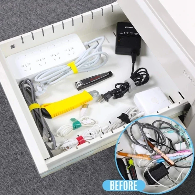 10/30/50PCS USB Cable Organize - Cable Management Sleeve avaliação e preço