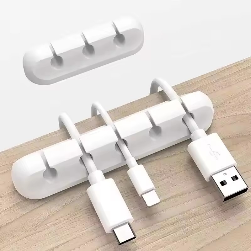 Silicone USB Cable Clip Winder - Cable Management Sleeve avaliação e preço