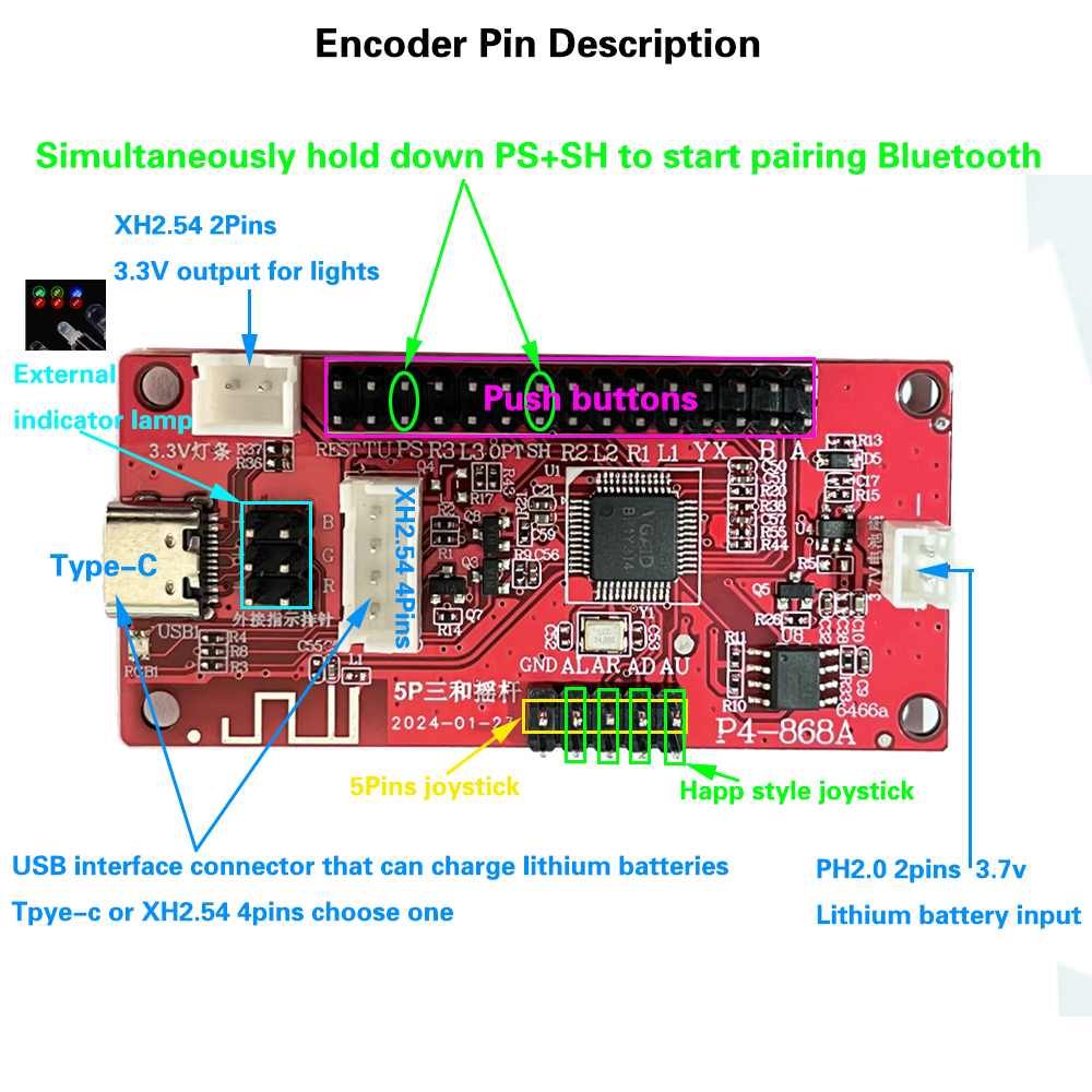 Joystick Encoder PCB Board USB - Joystick Pc Gaming avaliação e preço
