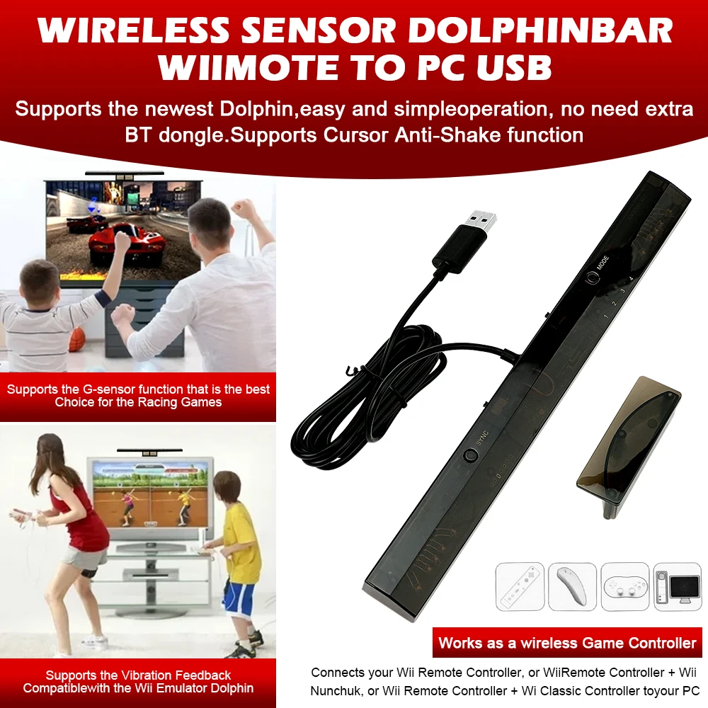 Wireless Sensor Dolphin Bar Ma - Joystick Pc Gaming avaliação e preço