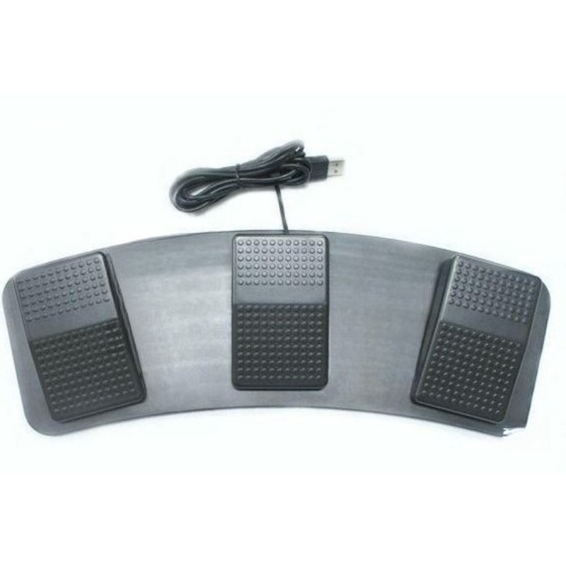 3-Button Foot Pedal Switch Pla - Usb Foot Pedal Gaming avaliação e preço