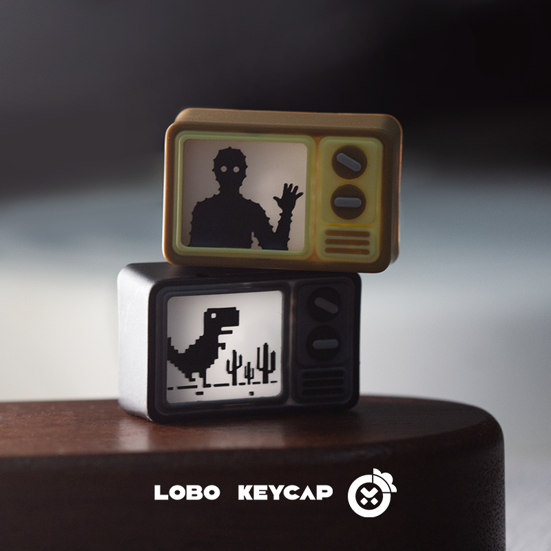 Fashion Dinosaur TV Keycaps Li - Custom Keycaps avaliação e preço