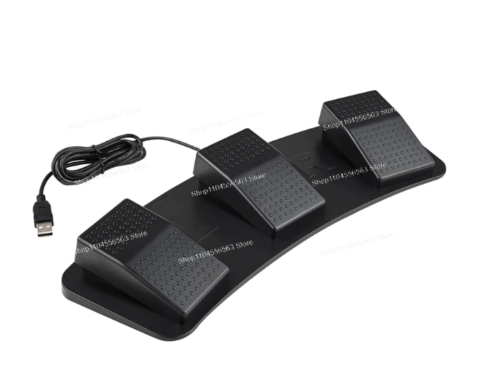 USB 3-Pedal Foot Switch Progra - Usb Foot Pedal Gaming avaliação e preço