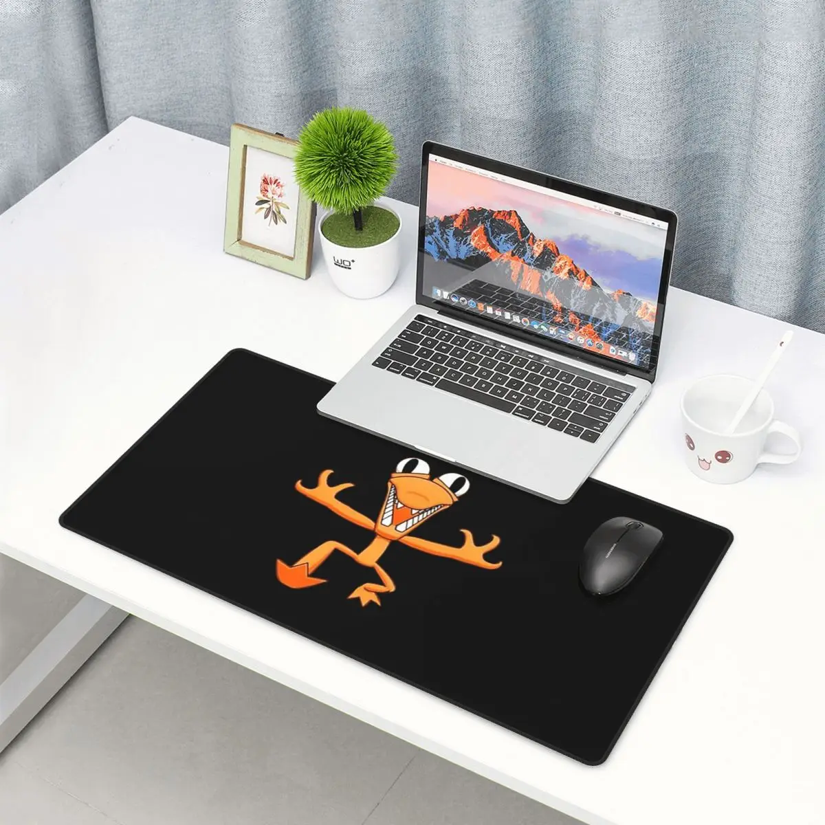 Large Mouse Pad Orange Rainbow - Pc Gaming Orange avaliação e preço