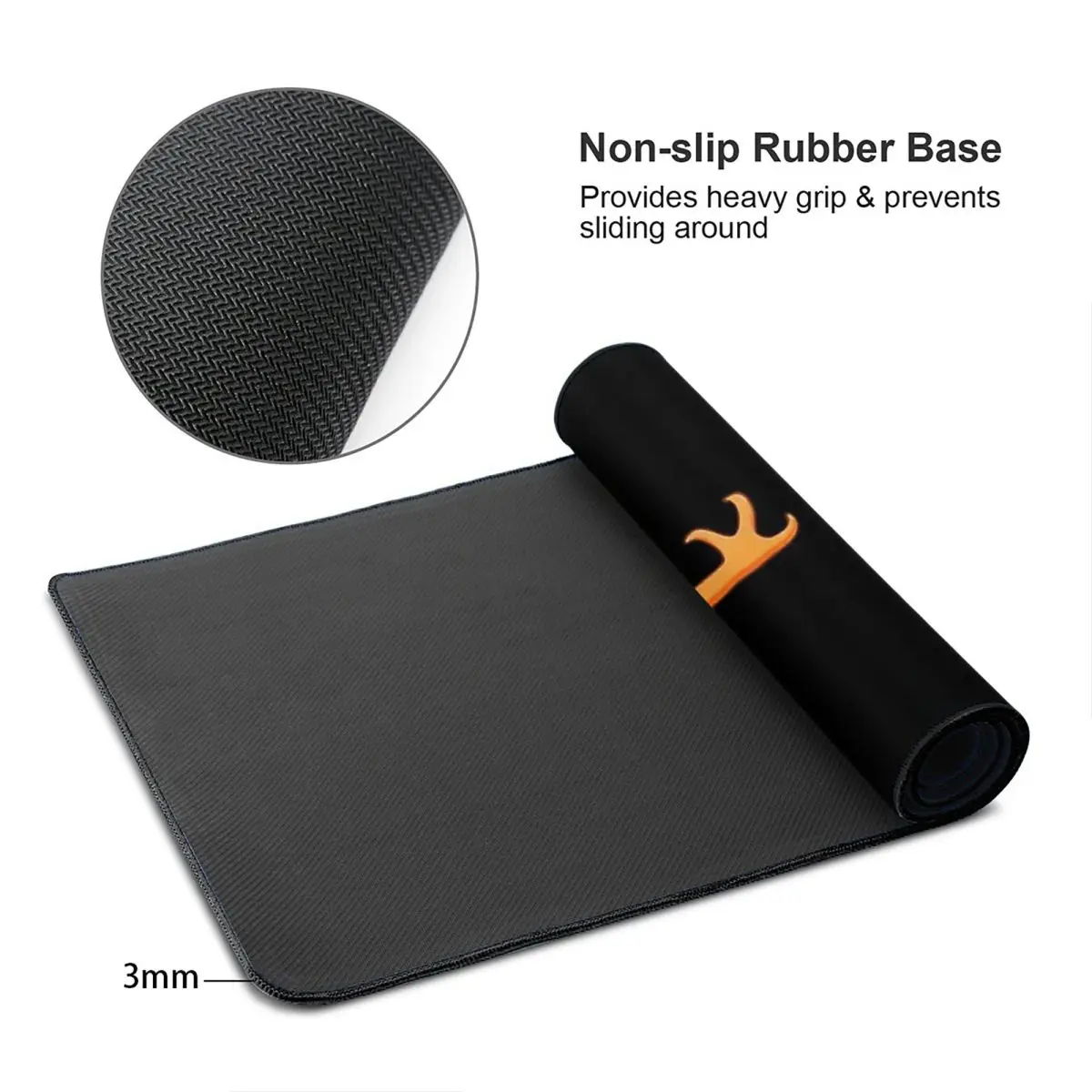 Large Mouse Pad Orange Rainbow - Pc Gaming Orange avaliação e preço