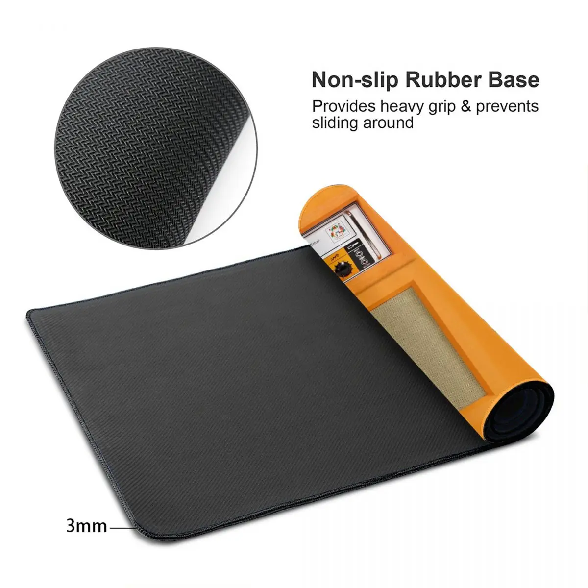 Large Mouse Pad Orange Color A - Pc Gaming Orange avaliação e preço