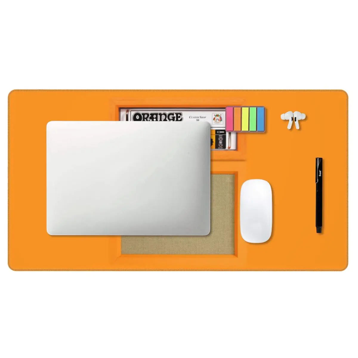 Large Mouse Pad Orange Color A - Pc Gaming Orange avaliação e preço