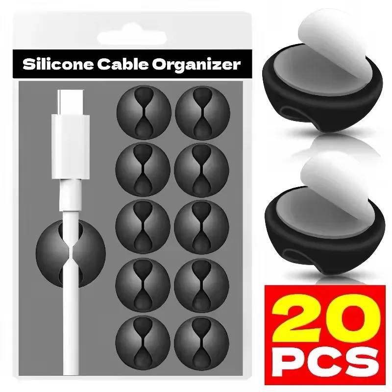 Cable Clips Phone Cord Holder  - Cable Management Sleeve avaliação e preço