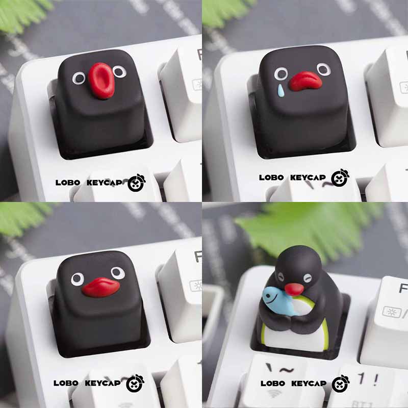 Cute Pingu Anime Series Pengui - Custom Keycaps avaliação e preço