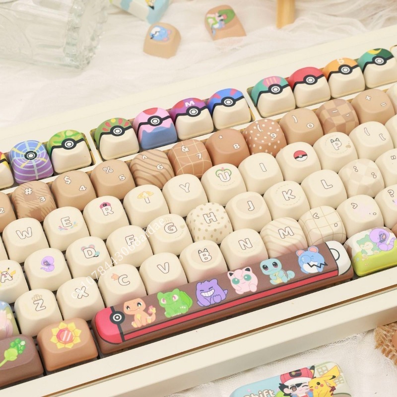 Anime Pokemon Keycaps MOA Heig - Custom Keycaps avaliação e preço