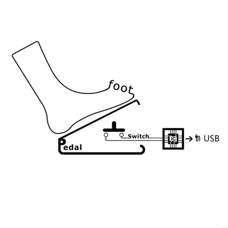 462E 3 USB Foot Pedal Programm - Usb Foot Pedal Gaming avaliação e preço