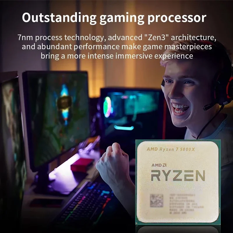 AMD Ryzen 7 5800X Processor 8  - Pc Gaming Cpu avaliação e preço