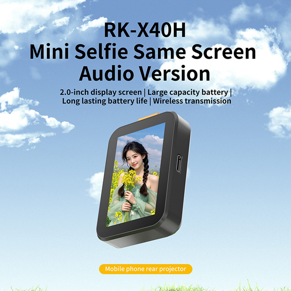 RK-X40H Wireless Selfie Monito - Monitor Stand avaliação e preço