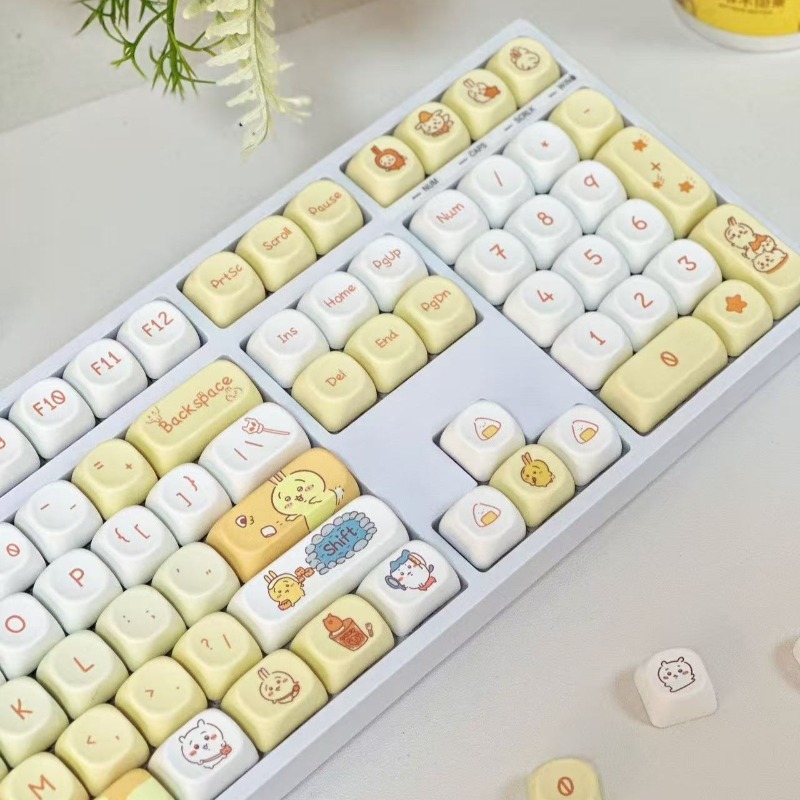 Anime Cartoon Kawaii Chiikawa  - Custom Keycaps avaliação e preço
