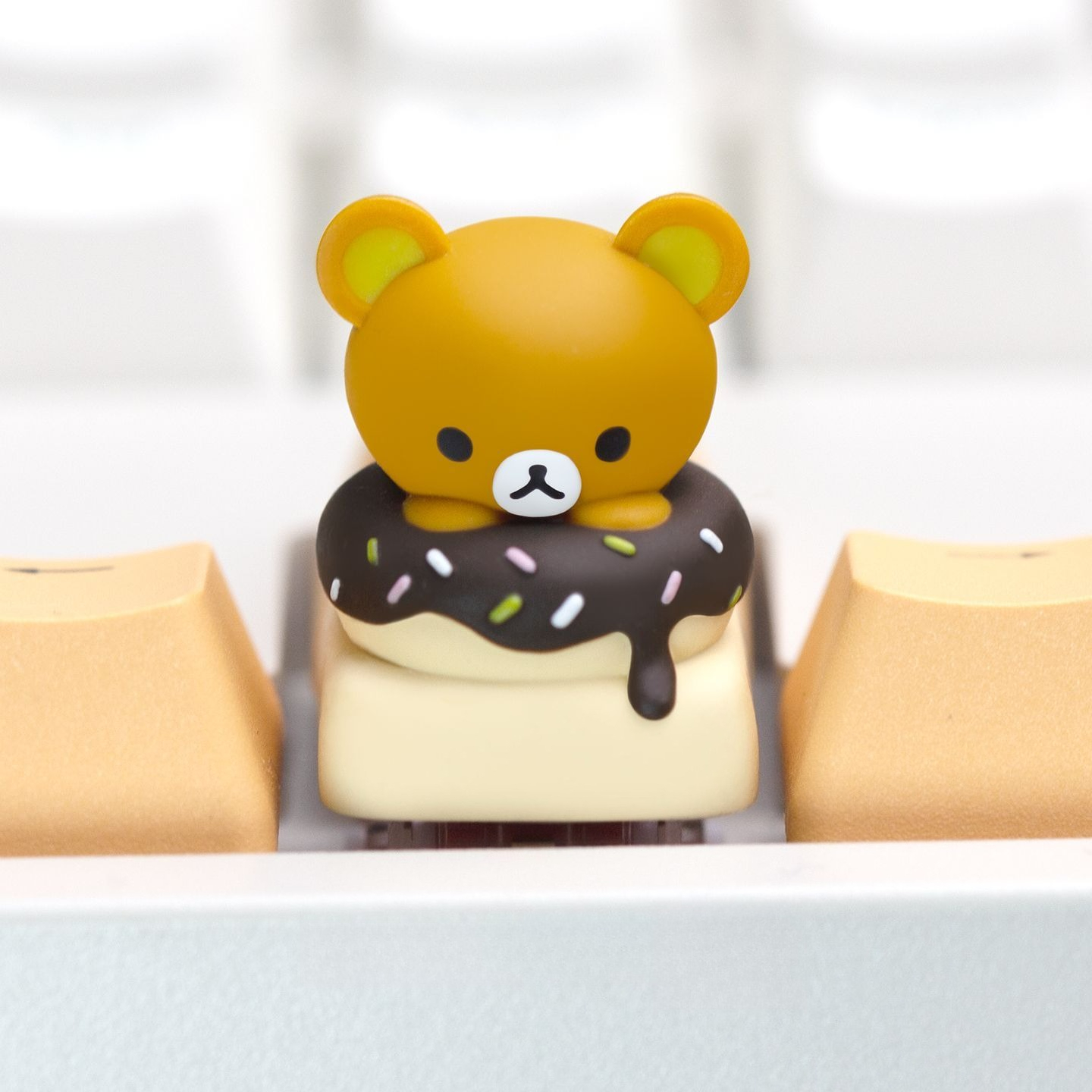 Kwaii Rilakkuma Keycaps Resin  - Custom Keycaps avaliação e preço
