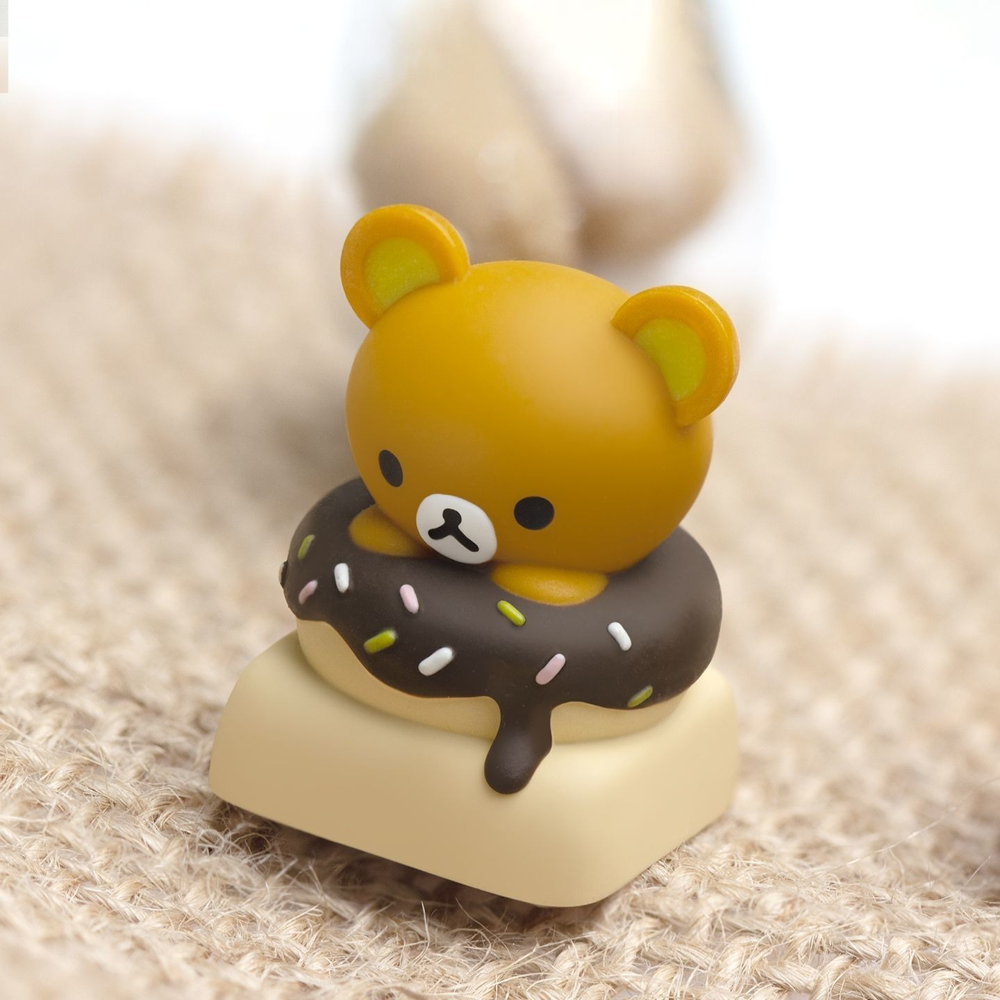 Kwaii Rilakkuma Keycaps Resin  - Custom Keycaps avaliação e preço