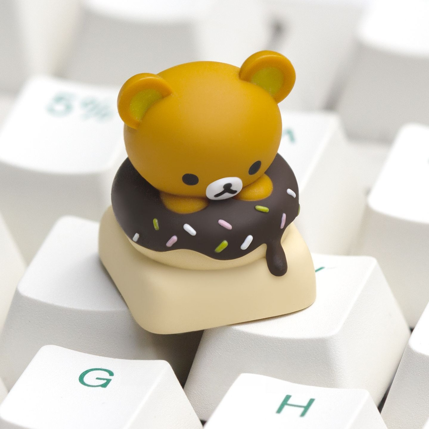Kwaii Rilakkuma Keycaps Resin  - Custom Keycaps avaliação e preço